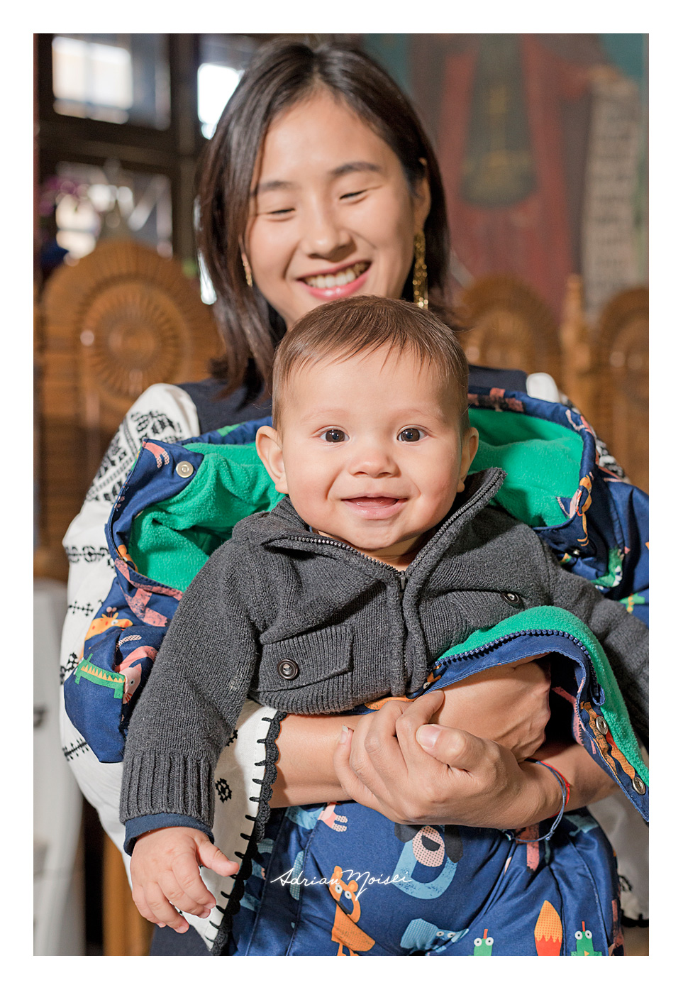 Fotografie de botez Iași la biserica Bărboi, de Adrian Moisei